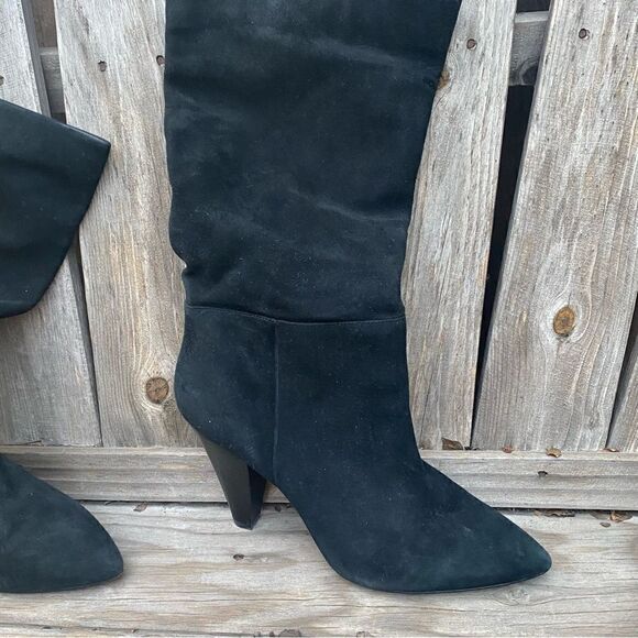 Something Navy Parker Suede Boot in black size 8.5 - Picture 12 of 12